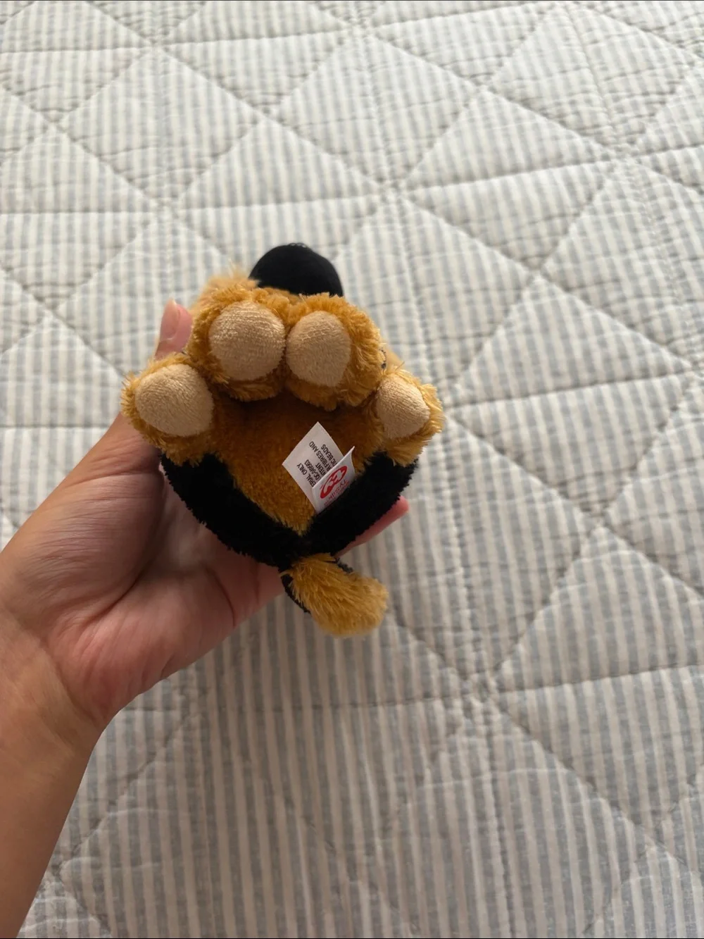 Ty Plush German Shepherd Puppy - Black, Tan & Amber
